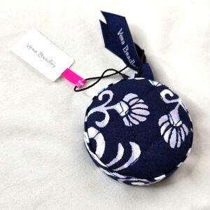 Vera Bradley NWT Tape Measure Steel Blue Medallion blue lilac purple white